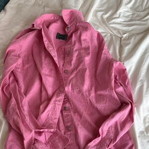 Versace vintage pink button up